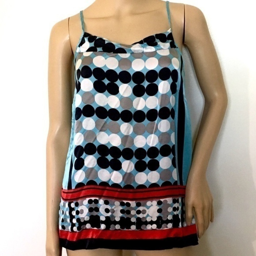 Cabi Sleeveless polka dot tank top size XS
